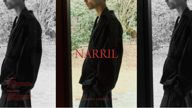 HAREから3月5日（木）に日本の伝統や技術、繊細なモノ作りをベースにした新ライン「NARRIL」をリリース！