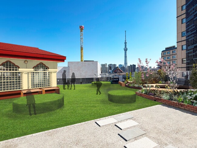 日本最古の遊園地「浅草花やしき」の屋上庭園が87品種の植物が彩る新たな憩いの空間に生まれ変わる／創業128年を迎える第一園芸がデザイン・施工を担当