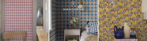 スウェーデンのBORÅSTAPETER（ボラスタペーター）から新作不織布壁紙2コレクション入荷　不燃認定取得* 計32デザイン77点　2月26日より発売