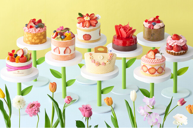 【阪急うめだ本店】ホワイトデーに贈りたい。圧倒的な映えと職人技！キュートで華やかな阪急限定フラワーモチーフのケーキが勢揃い
