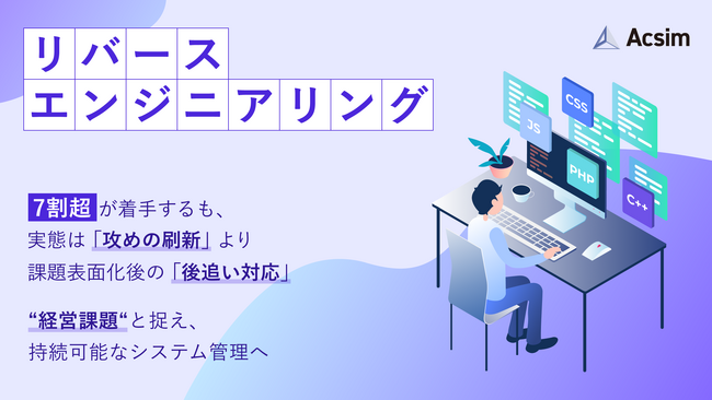 リバースエンジニアリング、約4社に1社が必要性を認識しながらも未着手。最大の壁は「工数・コストの不透明さ」