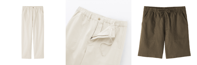 無印良品　「ジュート混パンツ」シリーズを新発売