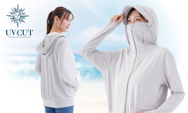 【NEWカラー登場】UVカット率99％！フード付きパーカーで顔から手の甲まですっぽり覆ってしっかりUV対策！