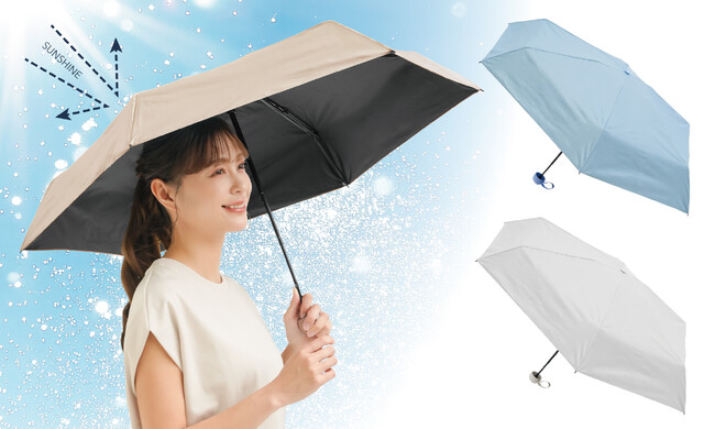 −16℃の遮熱効果！PUブラックコーティング加工で紫外線も日差しもカットし夏でも涼しい！