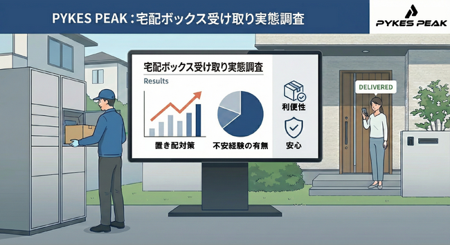 【宅配受け取り実態調査】置き配利用9割超、盗難不安は8割超 ― 利便性と防犯意識のギャップ明らかに
