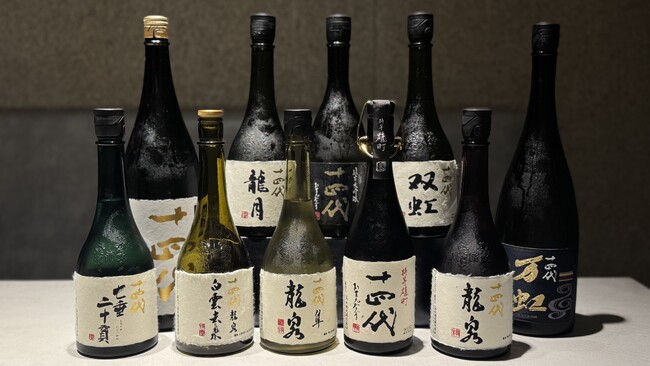 【3/28開催｜十四代の会】“龍泉・隼・白雲去来・万虹・七垂二十貫など”トップラインの希少十四代を厳選。〈鮨無垢〉