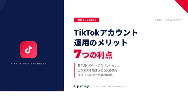 【企業向け】TikTokアカウント運用のメリットを徹底解説！ビジネスを加速させる7つの利点を整理