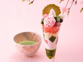 さくら抹茶パフェ さくら抹茶パフェ