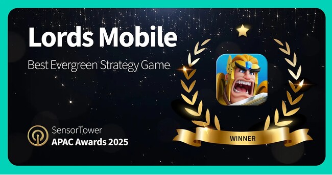 『ロードモバイル』が「Sensor Tower APAC Awards 2025」にて「Best Evergreen Strategy Game」を受賞！