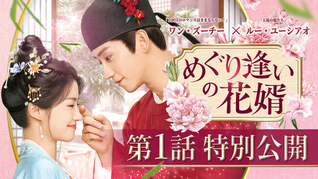 新作中国ドラマ「めぐり逢いの花婿」（ワン・ズーチー主演）本日 3月4 日（水）よりU-NEXT で配信開始＆DVD リリース開始！ 本編第1話をYouTubeで特別公開！