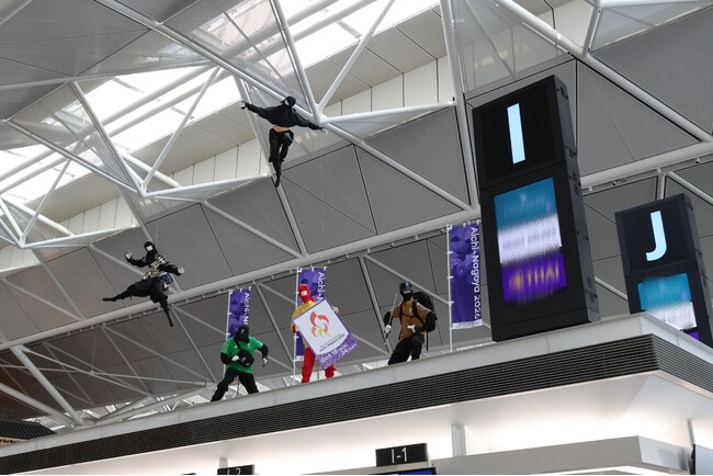 中部国際空港セントレアで「第5回アジアパラ競技大会」に向けたお出迎えでござる!