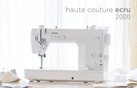 美しい縫い目を追求した職業用ミシン　　haute couture ecru 2000