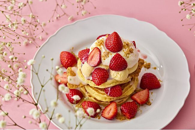 【J.S. PANCAKE CAFE】帰ってきた！あまおう尽くしのミルフィーユパンケーキ、今年も登場！