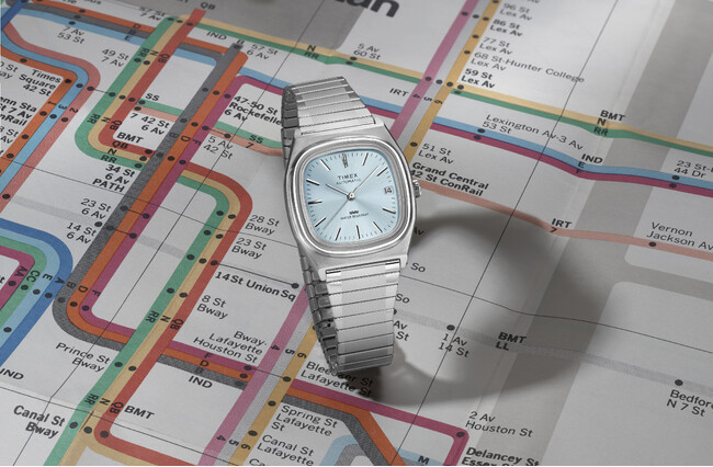 TIMEX（タイメックス）、“ＴＶダイヤル”型の『リイシュー1983』の系譜を継ぐ『E-Line Automatic』から、春夏を彩るライトブルーとライトピンクのシーズナルカラーコレクションが登場！