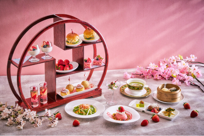 品川プリンスホテル 春爛漫×中国料理「Chinese Afternoon Tea~桜と苺の春宴~」を販売