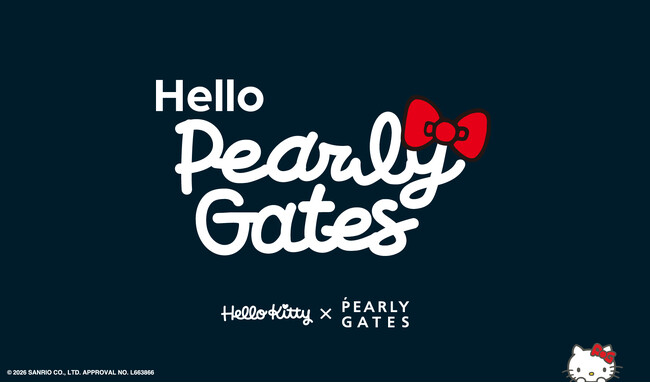 パーリーゲイツが“ハローキティ”と初となるコラボレーション【Hello PEARLY GATES】3月13日(金)より発売