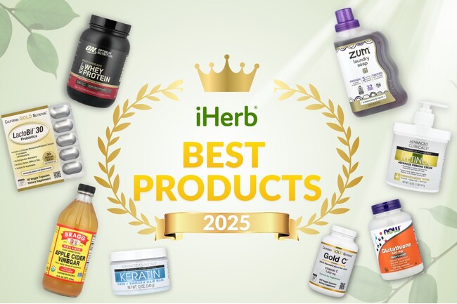 iHerb、2025年 年間売上ランキングを発表！日本の消費者が選んだ“本当に売れた”ウェルネスアイテムとは？