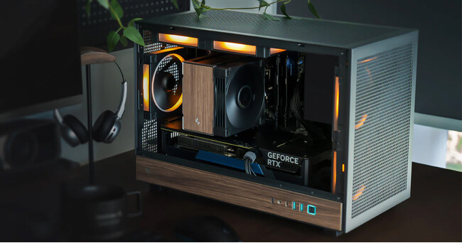 DeepCool社製、木目調デザインのミニタワー型PCケース「CH260 WOOD」を発表