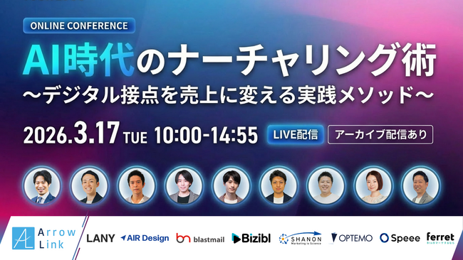 【9社登壇セミナー】AI時代のナーチャリング術~デジタル接点を売上に変える実践メソッド~