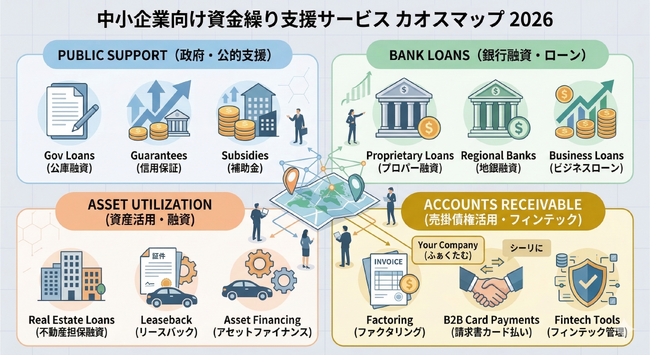 2026年版「中小企業・小規模事業者の資金繰りと支払い実態白書」を公開。経営者の62.4%が「支払いサイトの長期化」を課題視