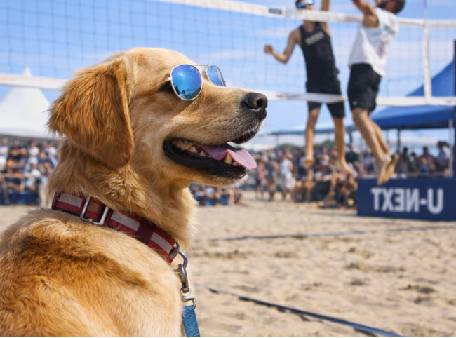愛犬と行くスポーツ観戦!ビーチバレー大会観戦イベント開催!