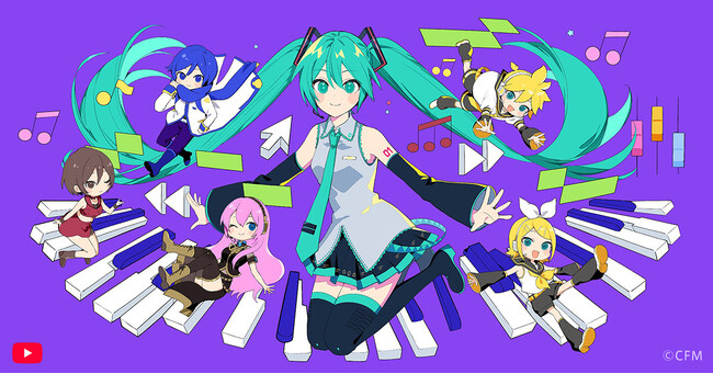 YouTubeロゴが3/9限定で『初音ミク』仕様に! “ボカロ文化”特番にも出演!