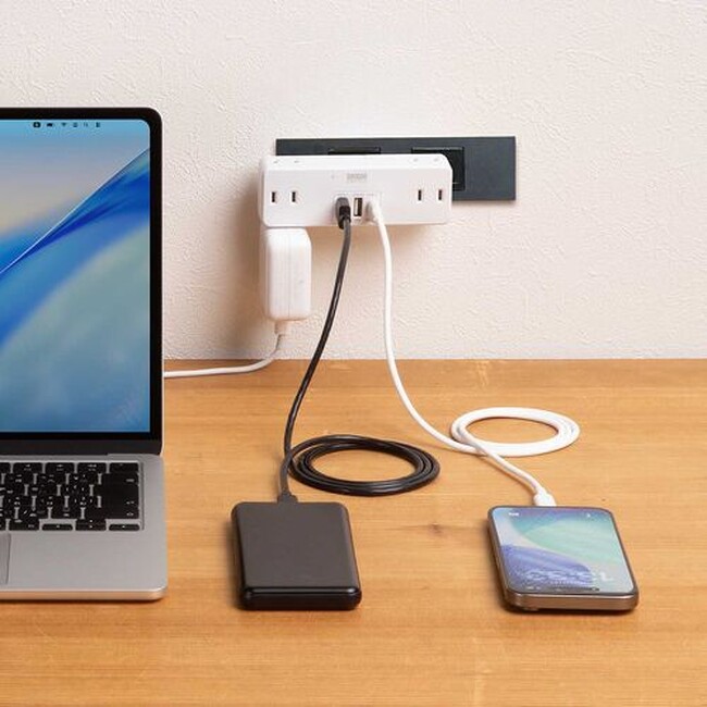 最大9台を同時充電！PD対応の直挿し電源タップを発売