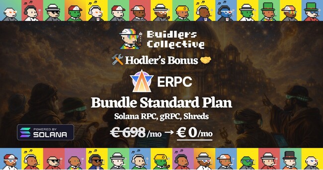 ERPC x BDLC NFT ボーナスプランを大幅アップグレード。月額ユーロ698相当の Bundle プランが BDLC ホルダーに無料提供 - フルスタック Solana 接続へ拡張