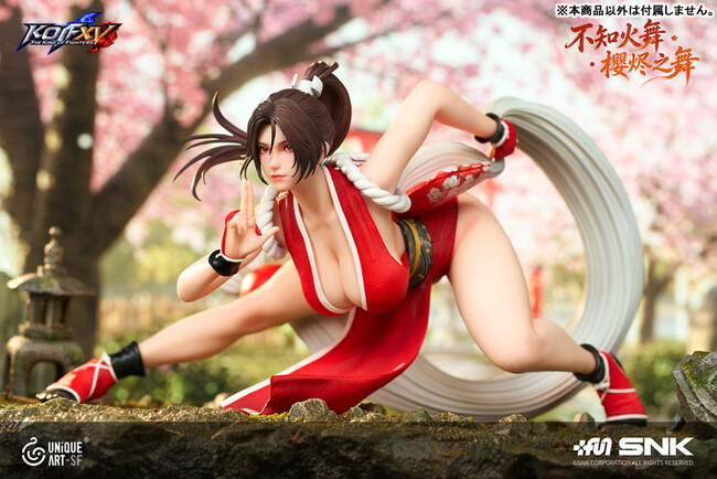 『THE KING OF FIGHTERS XV』より、「不知火舞 桜燼ノ舞Ver.」フィギュアが豪華版と通常版で登場。あみあみにて予約受付中。