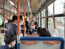 バス車内での撮影の様子