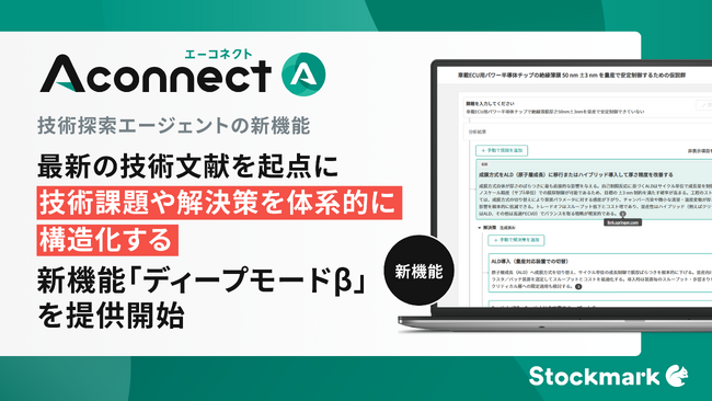 製造業向けAIエージェント「Aconnect」の技術探索エージェントに新機能技術文献を起点とした課題分解・解決策設計の高度化機能をリリース