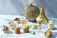【東京マリオットホテル】グリーン×オレンジの初夏色に心ときめく 契約農園から直送の2種のメロンをエレガントなスイーツで堪能「MELONyque(メロニック) Afternoon Tea」を発売