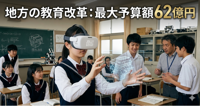 地方崩壊を救え｜最大62億円の文科省公募・最終締切5月15日、ジョリーグッドが高校統廃合危機の都道府県にVR×AI教育と申請書自動生成で逆転支援開始