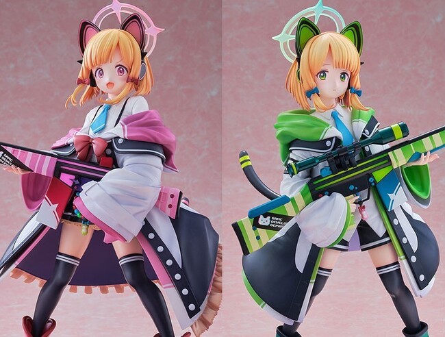 『ブルーアーカイブ』より、ゲーム開発部の「モモイ」「ミドリ」がフィギュアで登場。あみあみにて予約受付中。