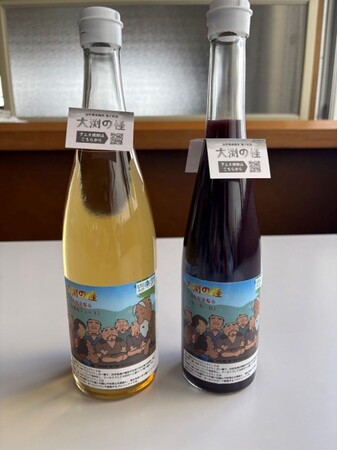 山形県南陽市の海ノ民話アニメーション「大淵の怪」とコラボした「ぶどうジュース」の販売を開始