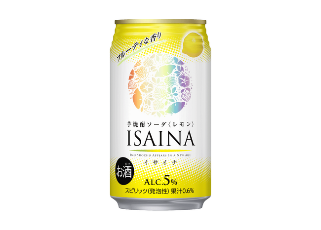 宝酒造、「ISAINA」芋焼酎ソーダ〈レモン〉4月7日(火)新発売
