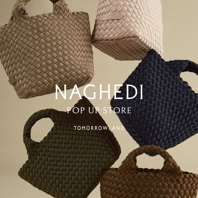 2026年3月17日（火）から順次開催TOMORROWLAND 各店で〈NAGHEDI（ナゲディ）〉POP UP STOREを開催