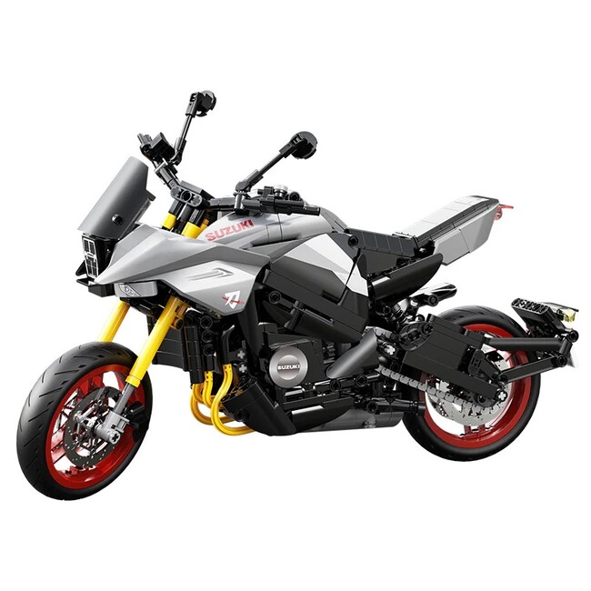 組み立てる SUZUKI『KATANA』と『HAYABUSA』、「大阪モータサイクルショー」に登場！