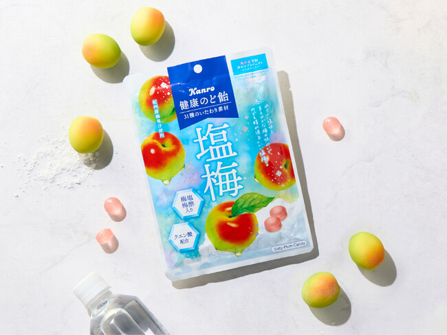 塩分補給にもぴったりな“夏の健康のど飴”が登場! カンロ「健康のど飴塩梅」発売