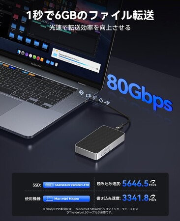 次世代の爆速体験！Thunderbolt 5対応「ORICO X50PRO」が過去最高クラスにお得