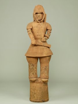 国宝 埴輪 挂甲の武人 古墳時代・6世紀 群馬県太田市飯塚町出土 土製 東京国立博物館蔵 (※貸与予定作品) 国宝 埴輪 挂甲の武人 古墳時代・6世紀 群馬県太田市飯塚町出土 土製 東京国立博物館蔵 (※貸与予定作品)