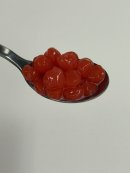 いちごをイメージした赤いタピオカ いちごをイメージした赤いタピオカ