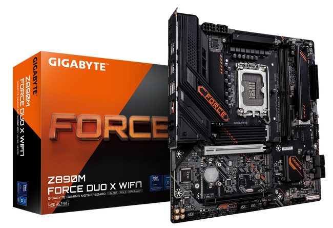 GIGABYTEより、Intel Z890 チップセット搭載 Micro-ATX マザーボード「Z890M FORCE DUO X WIFI7」発売