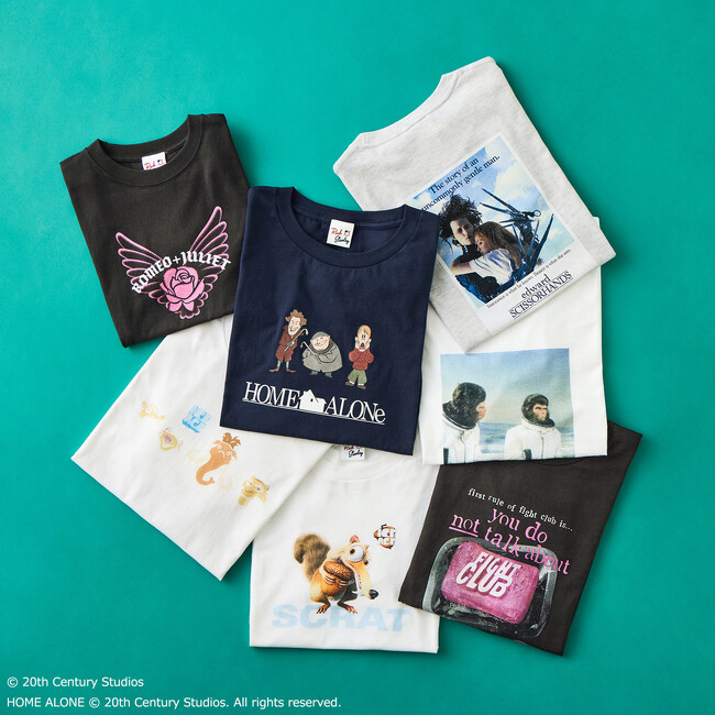 不朽の名作映画がTシャツに！20世紀スタジオの人気7作品をデザインしたPLAZA限定コレクション、発売決定！
