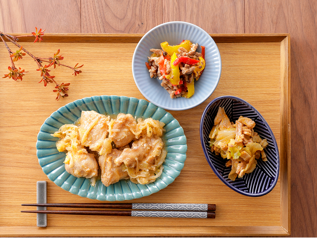 にんにく香る特製ごまソースが食欲をそそる「食いしん坊のための肉三昧」が3月24日(火)に登場
