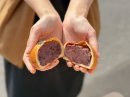 和紙のように薄い生地のなかにたっぷりのあんこ 和紙のように薄い生地のなかにたっぷりのあんこ