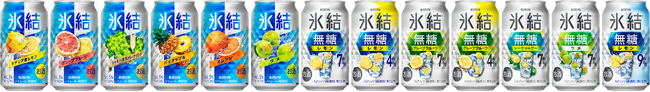新製法で“果実のおいしさがよりクリアに感じられる味わい”に。 「キリン 氷結(R)」「キリン 氷結(R)無糖」ブランド史上最大規模のフルリニューアル！