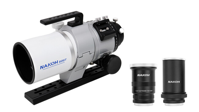 口径60mm SDガラス・EDガラス採用の3枚玉アポクロマート天体望遠鏡、NAKOH「60GT鏡筒」発売