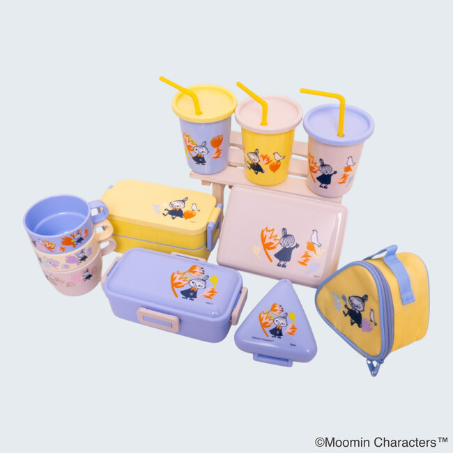 【ムーミン】リトルミイと華やかなフラワーデザインのランチグッズシリーズがスケーターより登場!