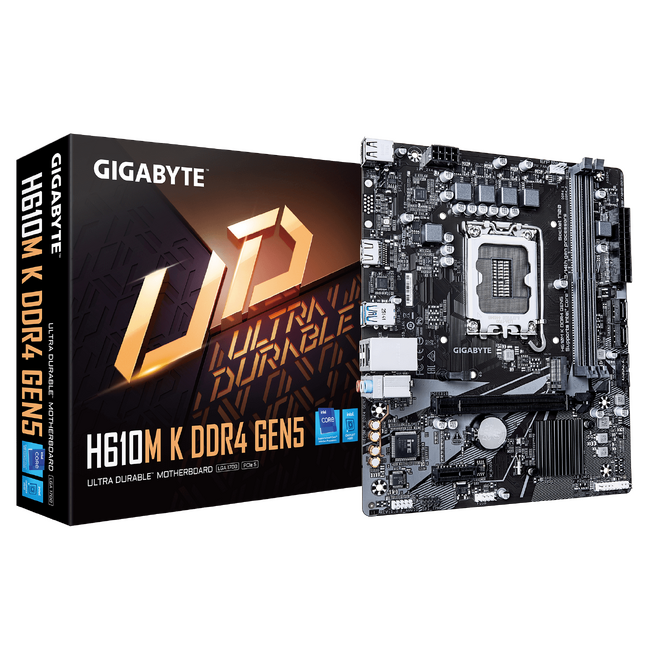 GIGABYTEより、Intel H610 チップセット搭載 Micro-ATX マザーボード「H610M K DDR4 GEN5」発売